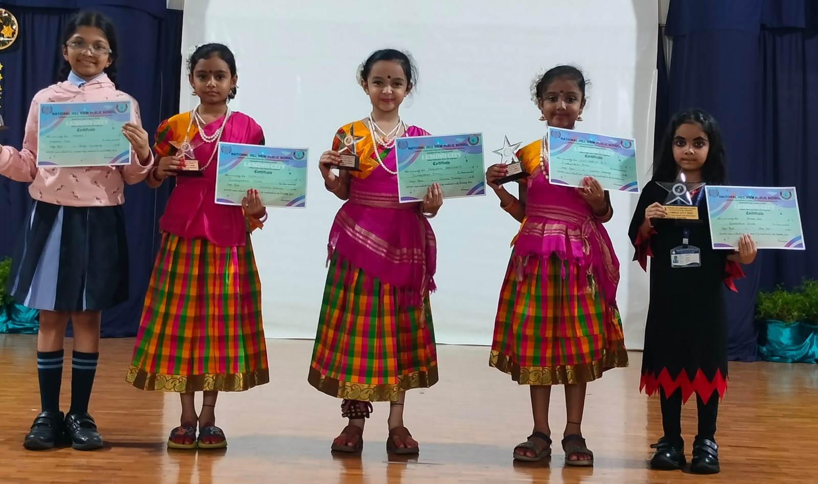 Winners of Interschool competition held at National Hill View Public School on 24 Oct 2024
